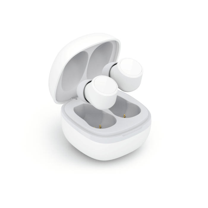 UTGATT5 - Puro - Bluetooth Twins hörlurar med laddstation - Vit