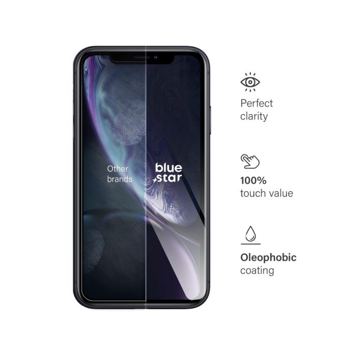 Blue Star - Blue Star Härdat Glas Skärmskydd till Apple iPhone Xr/11