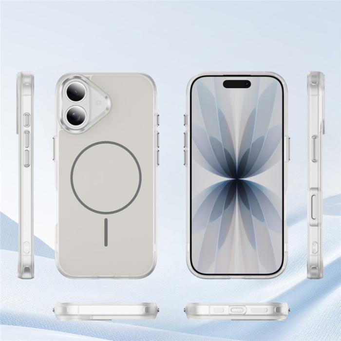 A-One Brand - iPhone 17 Mobilskal MagSafe Skin Touch TPU PC - Vit