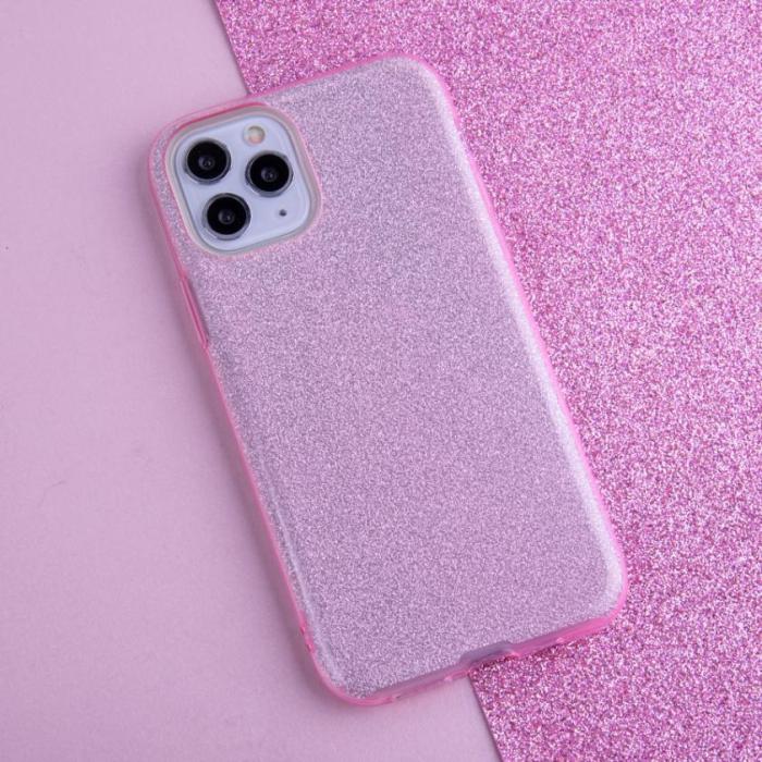 OEM - Glitter Skal iPhone 11 Pro Max Rosa Skyddande Mobilfodral