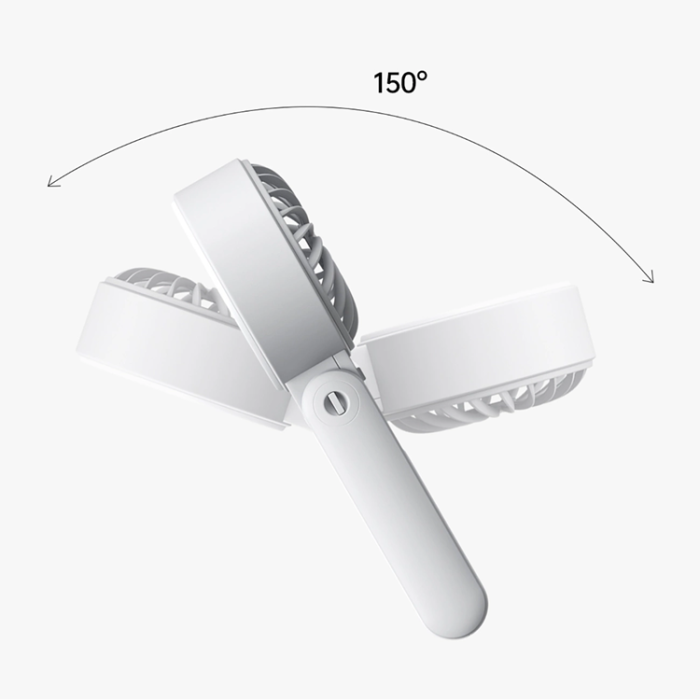 Jisulife - Jisulife Bärbar USB Handfläkt 5000 mAh Life7 - Grå
