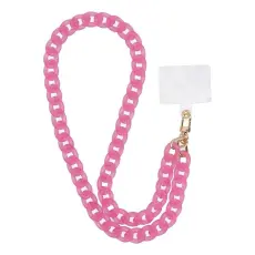 A-One Brand - PANAMA Lång Mobilrem Lanyard 80cm (40cm i öglan) - Rosa