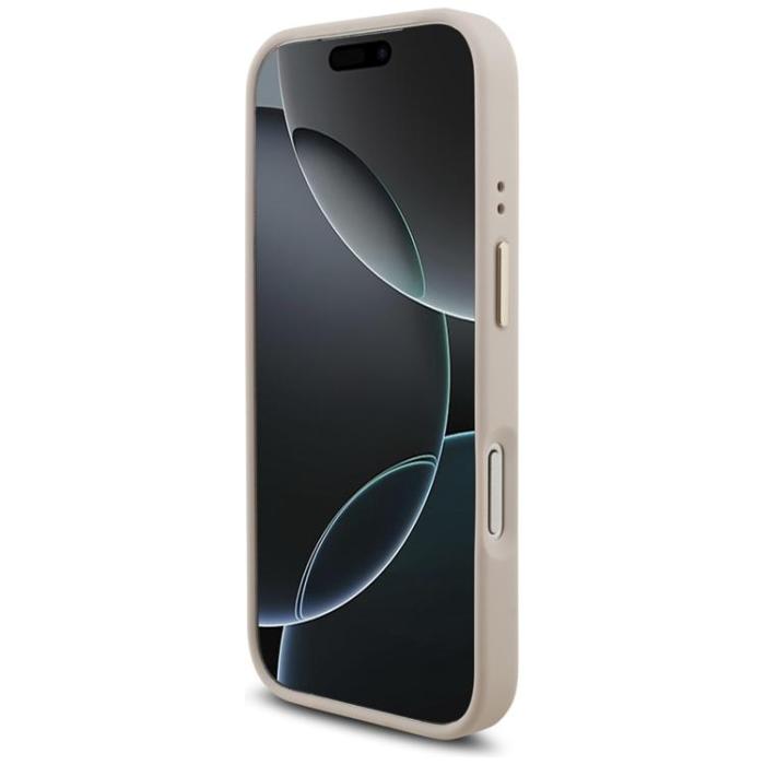 Guess - Guess iPhone 17 Pro Mobilskal 4G Big Classic Logo Big Strap Metal - Rosa