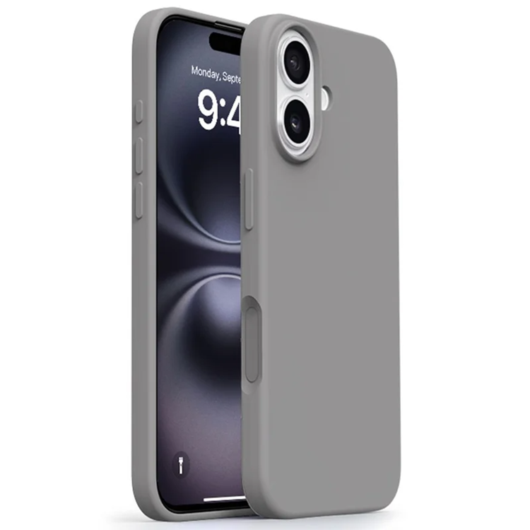 iPhone 17 Mobilskal MagSafe Ultra Thin Silicone - Grå | 2353 | AlltMobil