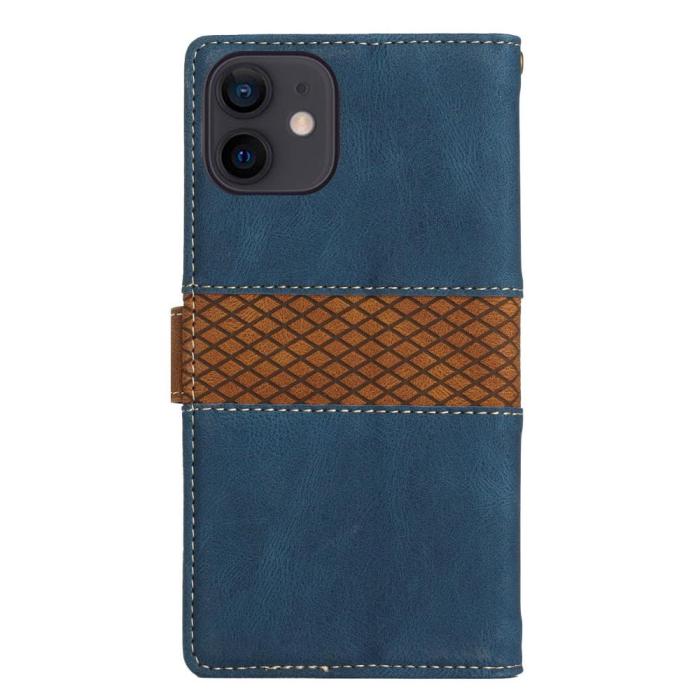 A-One Brand - iPhone 11 Plånboksfodral Splicing Design - Blå