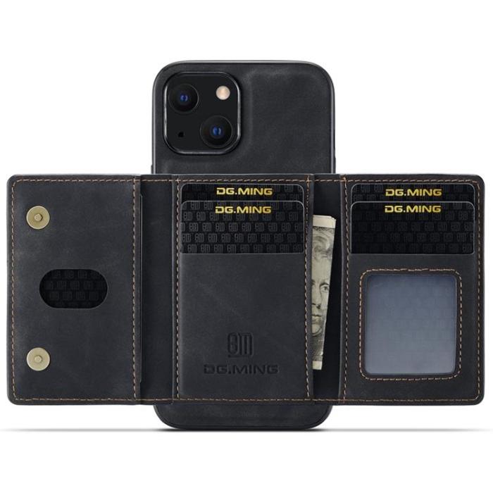 DG.MING - DG.MING iPhone 14 Plånboksfodral M2 Detachable 2in1 - Svart