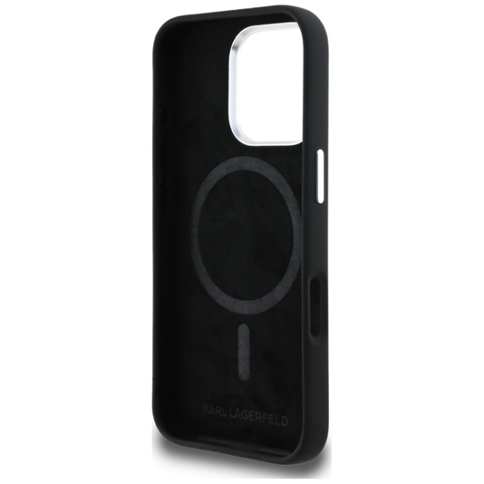 KARL LAGERFELD - KARL LAGERFELD Mobilskal För iPhone 16 Pro Max MagSafe Silikon Heart Sign Logo