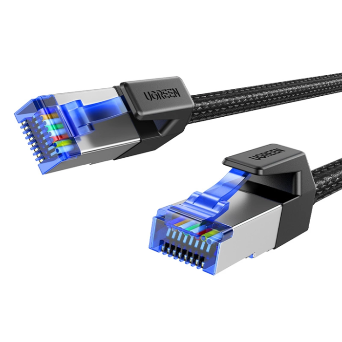 Ugreen - Ugreen Cat8 RJ45 Ethernet Nätverk Kabel 1.5m Copper Core - Svart
