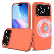 A-One Brand - iPhone 17 Pro Max Mobilskal MagSafe Silikon Anti-Drop - Orange