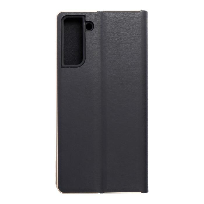 Forcell - Forcell LUNA Guld fodral till Samsung Galaxy S21 Plus Svart
