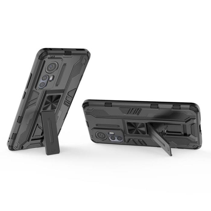 OEM - Kickstand Shockproof Skal Xiaomi 12 Pro - Svart