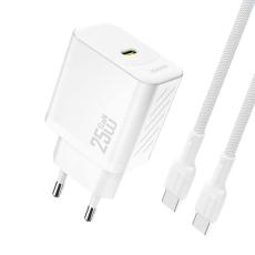 Dudao - Dudao Snabbladdare USB-C PD 25W GaN med USB-C Kabel A27CEU - Vit
