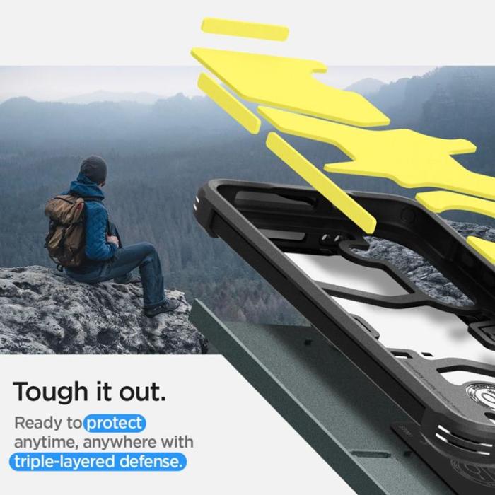 Spigen - Spigen Galaxy S24 Mobilskal Tough Armor - Abyss Grön