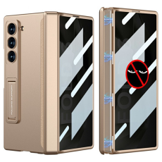 GKK - GKK Galaxy Z Fold 6 Mobilskal Kickstand med Privacy Skärmskydd - Guld