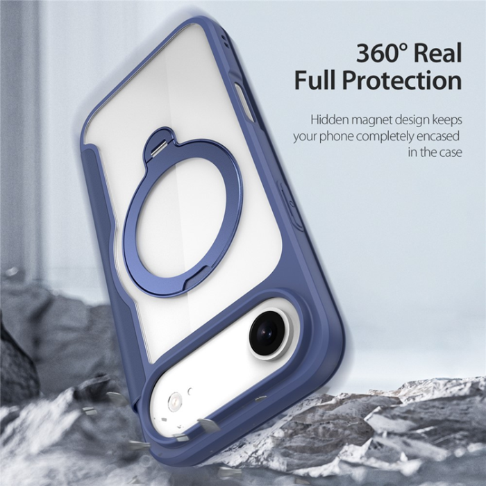 Dux Ducis - Dux Ducis iPhone Air Plånboksfodral MagSafe Skin X Pro Kickstand - Blå