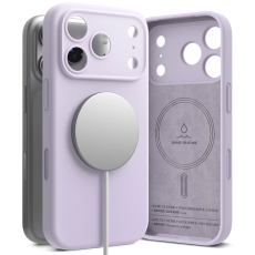 Ringke - Ringke iPhone 17 Pro Max Mobilskal Magsafe Magnetic Silikon - Ljuslila