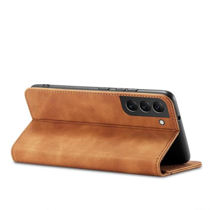OEM - Galaxy S22 Plus Plånboksfodral Magnet Fancy - Brun