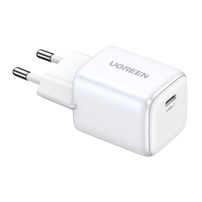 Ugreen - Ugreen GaN Väggladdare USB-C 20W Nexode Mini - Vit