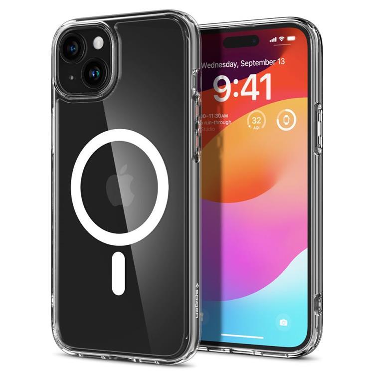 Spigen iPhone 15 Plus Mobilskal Magsafe Ultra Hybrid - Vit | 2353 | AlltMobil
