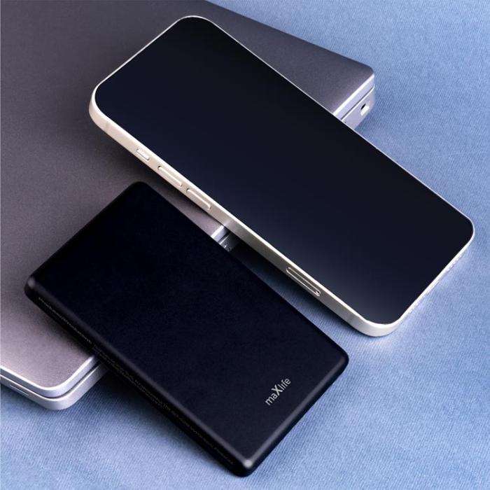Maxlife - Maxlife Trådlös Powerbank 5000mAh 20W Magnetisk PD - Svart