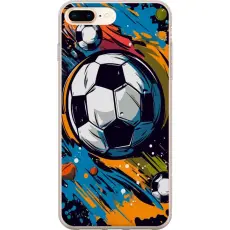Gustaf - Mobilskal till Apple iPhone 8 Plus med Fotbollar
