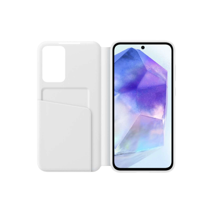 Samsung - Samsung Galaxy A55 5G Plånboksfodral Smart View - Vit