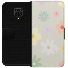 Gustaf - Pl&aring;nboksfodral till Xiaomi Redmi Note 9 Pro med fejdande blommor