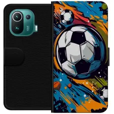 Gustaf - Pl&aring;nboksfodral till Xiaomi Mi 11 Pro med Fotbollar