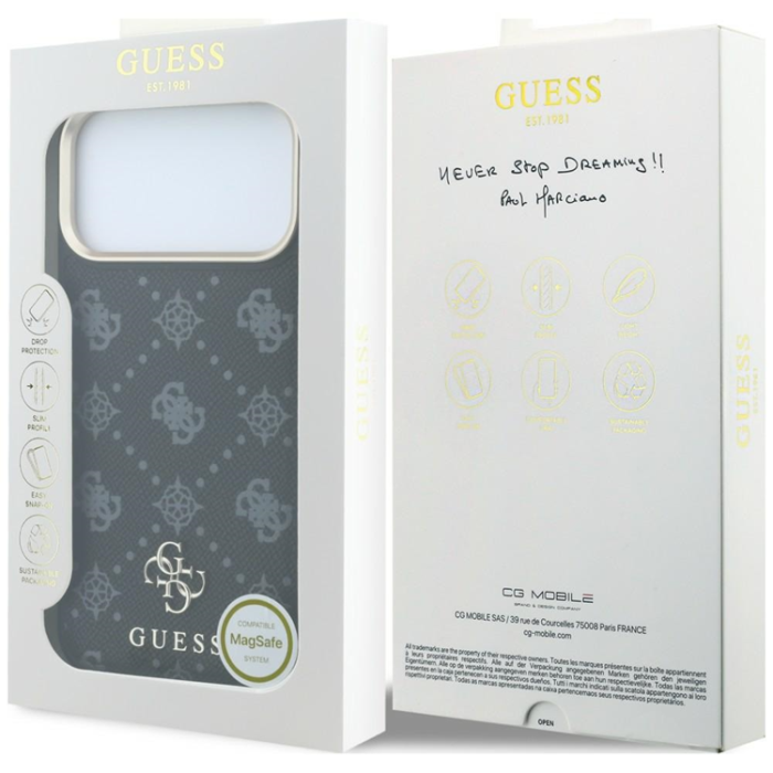 Guess - Guess Mobilskal till iPhone 18 Pro Max/17 Pro Max Magsafe Peony 4G Small Logo