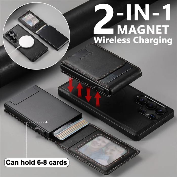 SUTENI - Suteni Galaxy S25 Ultra Mobilskal Magsafe Korthållare