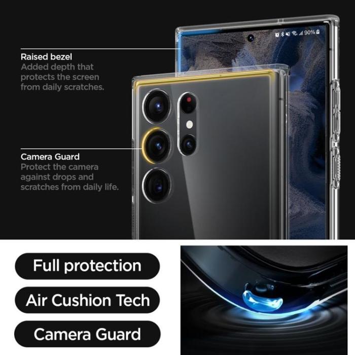 Spigen - Spigen Galaxy S23 Ultra Crystal Ultra Hybrid - Transparent