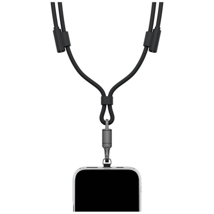 ENERGEA - ENERGEA USB-C till USB-C 240W Kabel 1.5m Lanyard Lasso - Svart