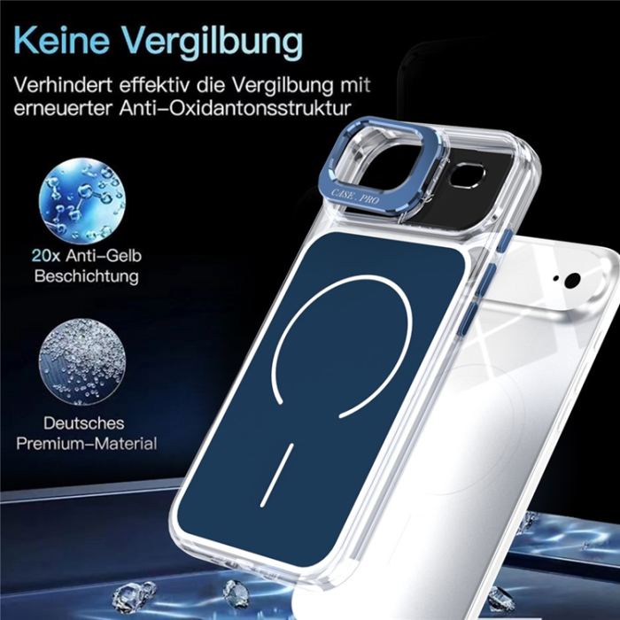 A-One Brand - iPhone Air Mobilskal MagSafe Lens Kickstand TPU + PC - Blå