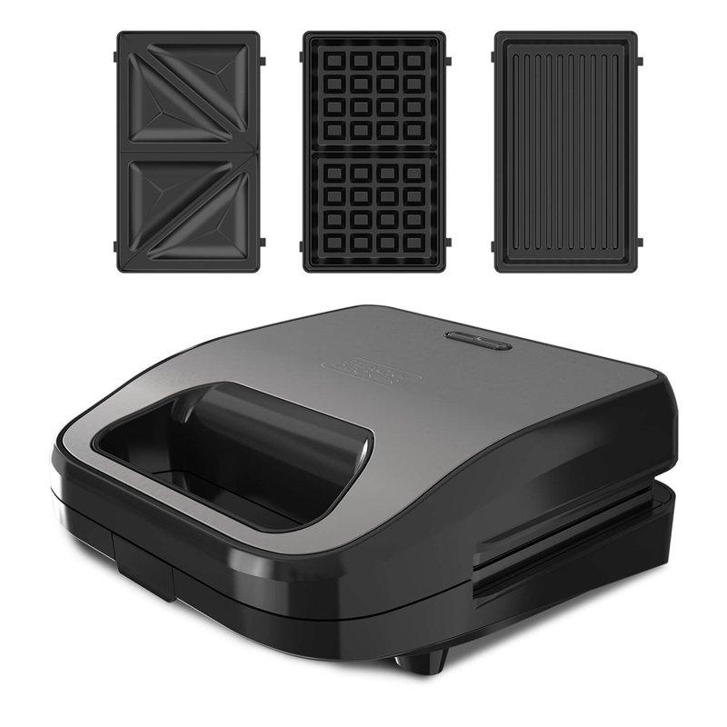 BLACK+DECK Smörgåsgrill Sandwich Waffle