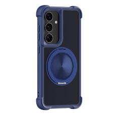 OEM - Mobilskal f&ouml;r Samsung Galaxy S26 Magnetiskt Kickstand TPU + PC - M&ouml;rkbl&aring;