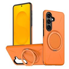 OEM - Mobilskal f&ouml;r Samsung Galaxy S26 Magnetiskt Kickstand TPU + PC - Orange