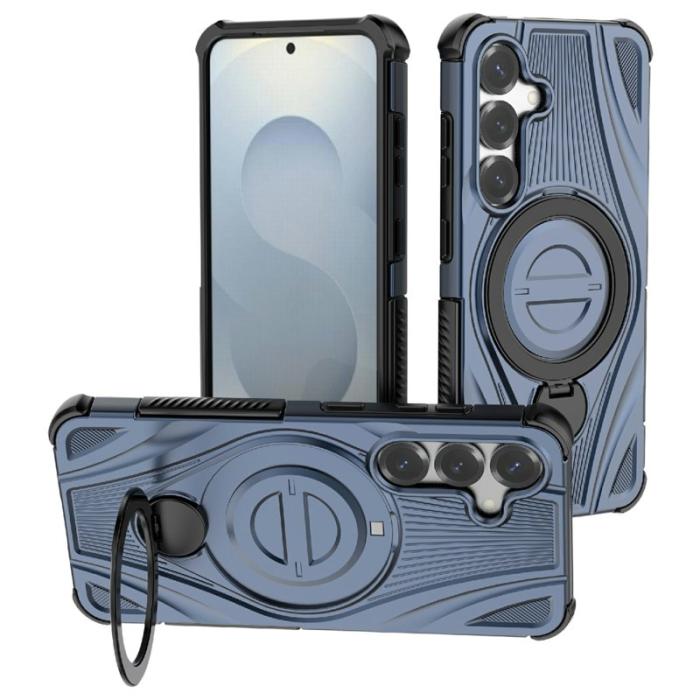 OEM - Mobilskal för Samsung Galaxy S26 Magnetiskt Kickstand TPU PC - Mörkblå