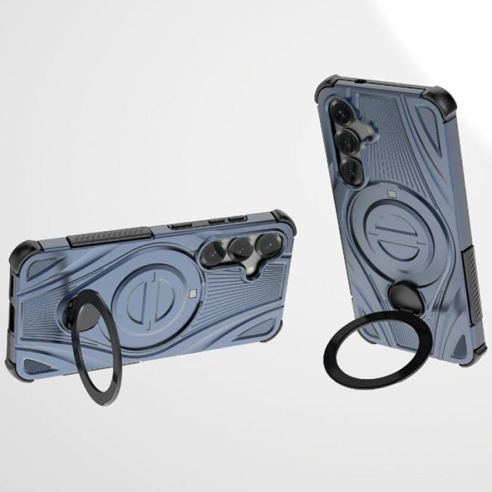 OEM - Mobilskal för Samsung Galaxy S26 Magnetiskt Kickstand TPU PC - Mörkblå