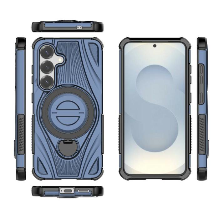 OEM - Mobilskal för Samsung Galaxy S26 Magnetiskt Kickstand TPU PC - Mörkblå