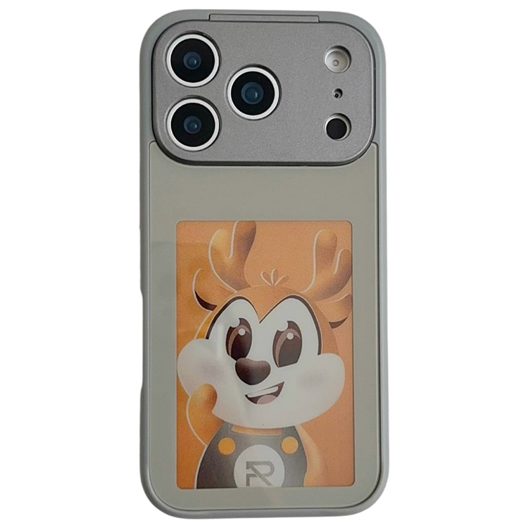 Mobilskal till iPhone 17 Pro Max NFC DIY Customized HD Smart E-Ink - Grå (Grå) | 2353 | AlltMobil