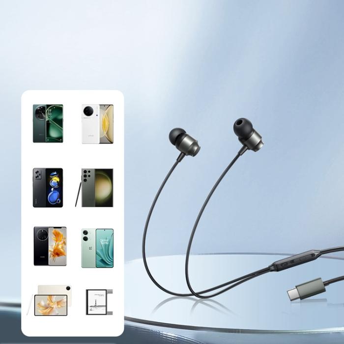 Joyroom - Joyroom In-Ear Hörlurar USB-C - Grå