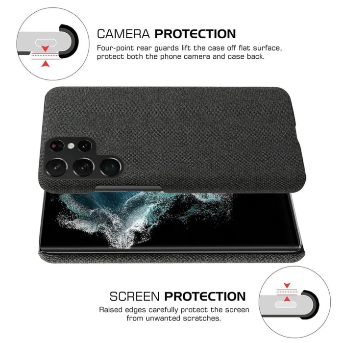 Taltech - Galaxy S23 Ultra Mobilskal Impregnering - Svart