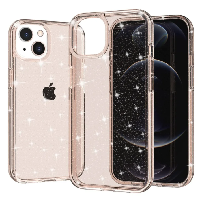 Taltech - iPhone 15 Mobilskal Glittrande - Guld