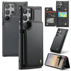 Caseme - CASEME C22 Mobilskal till Samsung Galaxy S24 Ultra L&auml;der Svart