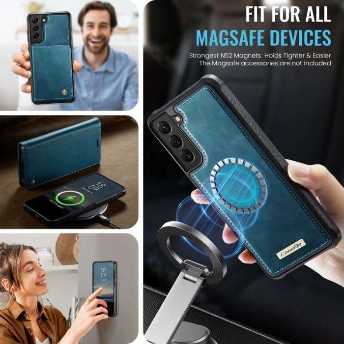 Caseme - CASEME C49 Fodral för Samsung Galaxy S22 5G MagSafe Grön