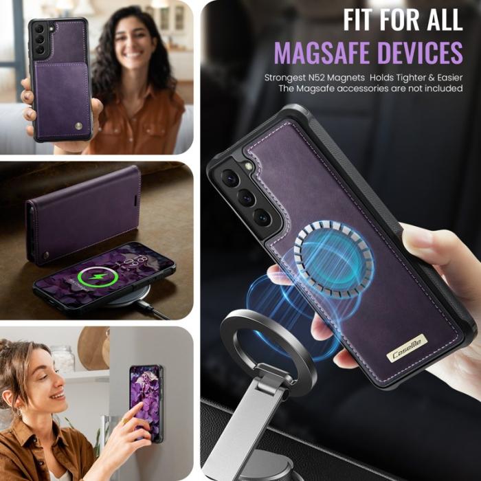Caseme - CASEME C49 Fodral för Samsung Galaxy S22 5G MagSafe Lila