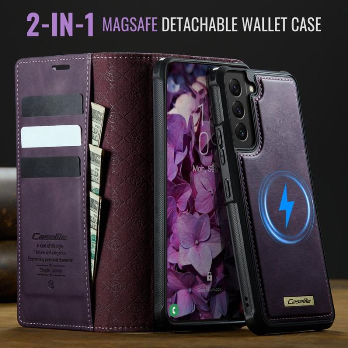 Caseme - CASEME C49 Fodral för Samsung Galaxy S22 5G MagSafe Lila