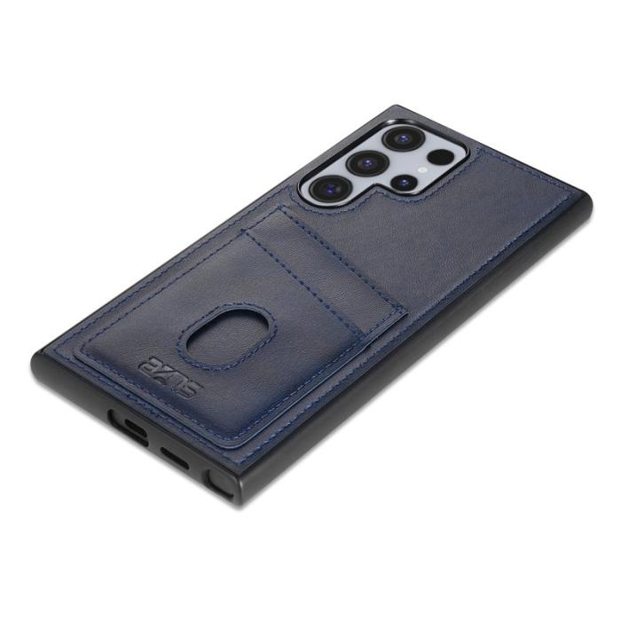 AZNS - AZNS K1 Series Samsung Galaxy S25 Ultra Fodral - Blå PU+TPU