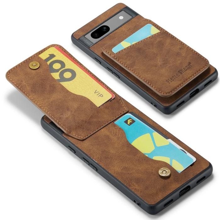 FIERRE SHANN - FIERRE SHANN Google Pixel 7a Fodral PU+TPU - Brun