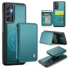 JEEHOOD - JEEHOOD J05 Fodral f&ouml;r Samsung Galaxy A54 5G Konstl&auml;der Cyan